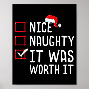 Schöne Schlimme Es Hat Sich Gelohnt Weihnachtslist Poster