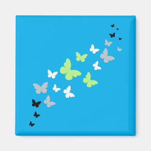 Schöne Schmetterling Agender Stolz  Magnet