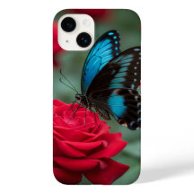 Schöne Schmetterling-Rote Rosen - Atemberaubend