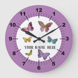 Schöne Schmetterlinge - Große Wanduhr