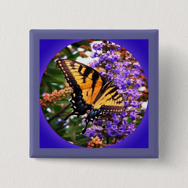 Schöne Schmetterlinge Pinback-Button Button (Vorderseite)