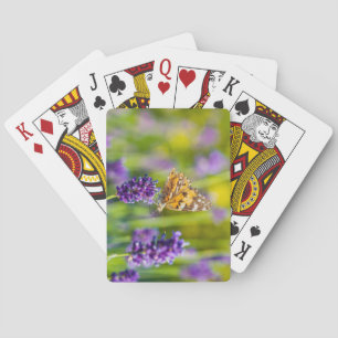 Schöne Schmetterlingsfütterung Spielkarten-Deck Spielkarten