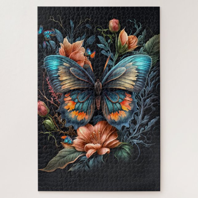 Schöne Schmetterlingsillustration Puzzle (Vertikal)