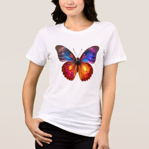 Schöne Schmetterlingskunst Tri-Blend Shirt