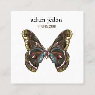 Schöne Schmetterlingskunst Zeichnend Quadratische Visitenkarte
