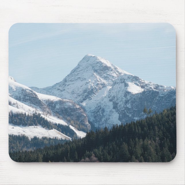 Schöne schneebedeckte Berge Mousepad (Vorne)