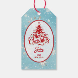 Schöne Schneeflocken Weihnachten Geschenkanhänger