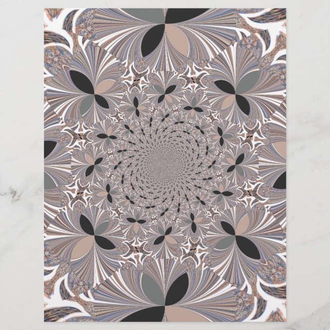 Schöne schöne Asche Grau Kaleidoskop nahtlos (Vorderseite)