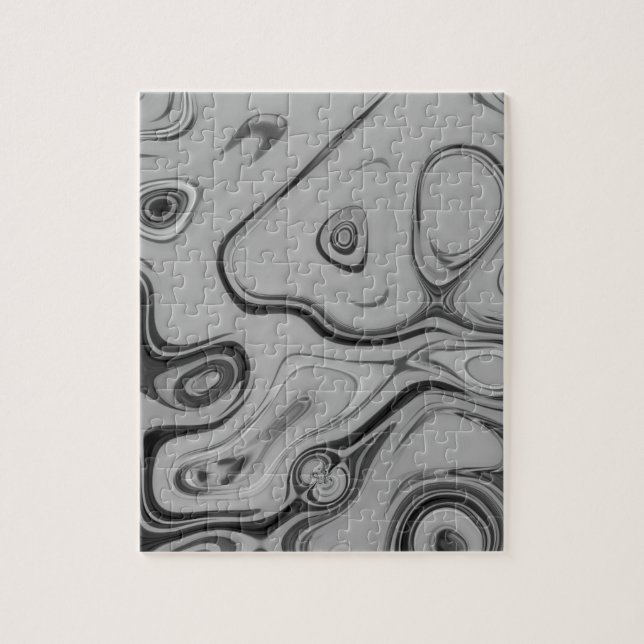 Schöne, schöne ash graue Textur Farbkunst drucken Puzzle (Vertikal)