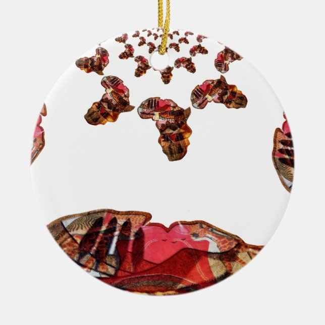 Schöne, schöne Farben Keramik Ornament (Vorne)