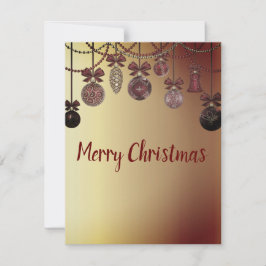 Schöne, schöne Funkelnd Weihnachtsbälle Holida Feiertagskarte