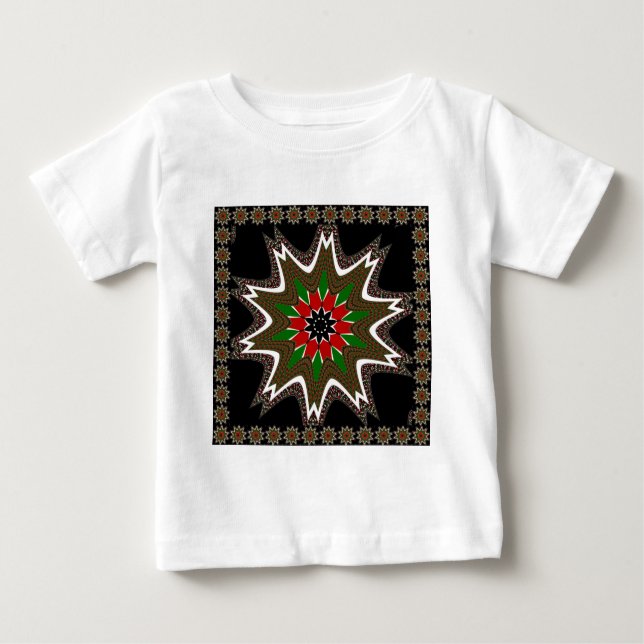 Schöne schöne Kenya Kulturmotif Geometrie Baby T-shirt (Vorderseite)