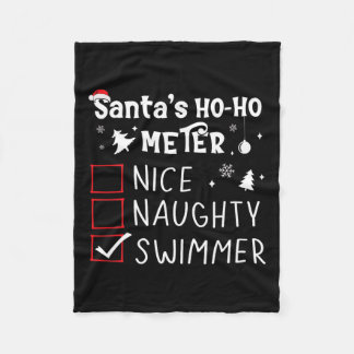 Schöne Schöne schwimmende Weihnachtsliste Schwimme Fleecedecke