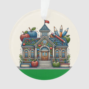 Schöne Schule - Lehrer - Siehe zurück Ornament