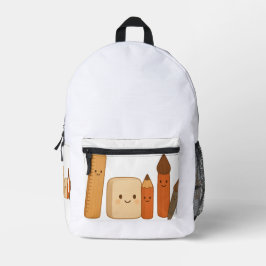 Schöne Schulwerkzeuge - Niedlich transparent Bedruckter Rucksack