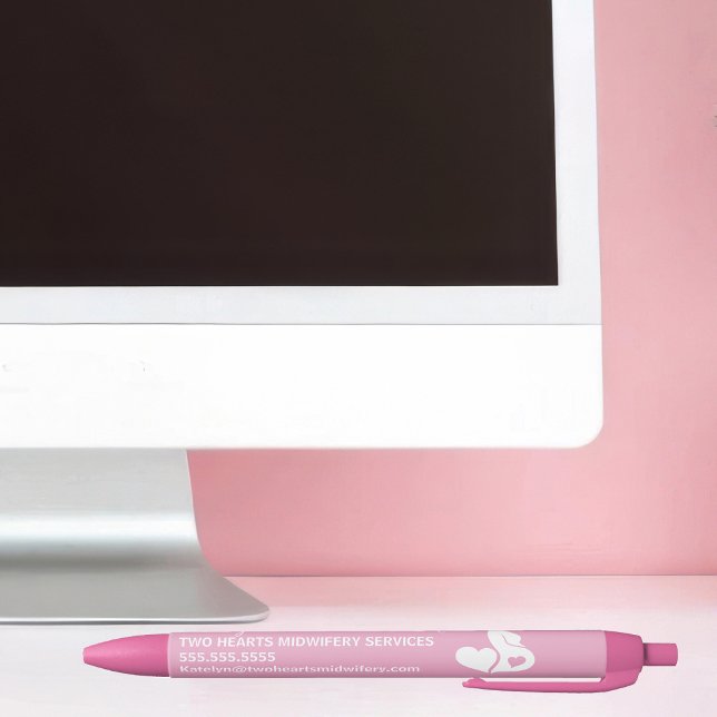 Schöne Schwangerschaft Mitfrau Business Pink Kugelschreiber (Von Creator hochgeladen)