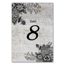 Schöne Schwarz/Grau Blume Hochzeitstisch