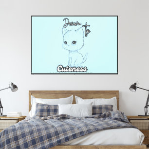 Schöne Schwarz-Weiß-Küche Kunst Leinwanddruck