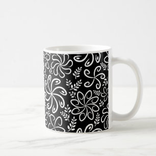Schöne Schwarz-Weiß-Tasse Kaffeetasse