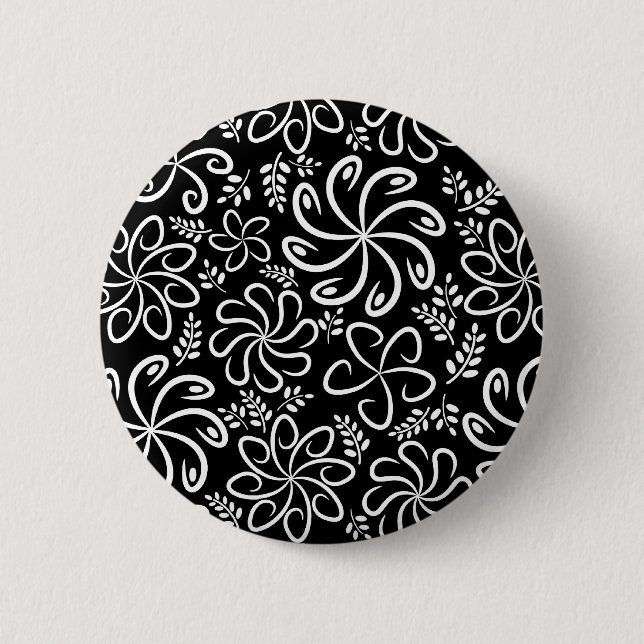Schöne Schwarz-Weiß-Taste Button (Vorderseite)