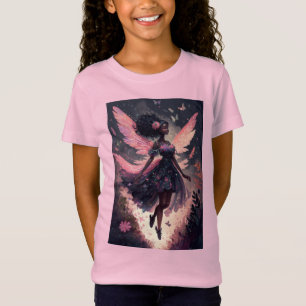 Schöne schwarze Fairy T-Shirt