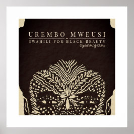 Schöne schwarze Frau Poster