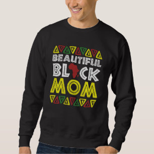 Schöne Schwarze Mama Melanin Apparel Afro Black Sweatshirt