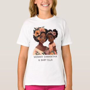 Schöne Schwarze Mama und Tochter (13) T-Shirt