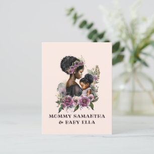 Schöne Schwarze Mama und Tochter (6) Postkarte