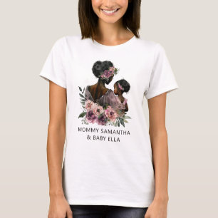 Schöne Schwarze Mama und Tochter (8) T-Shirt