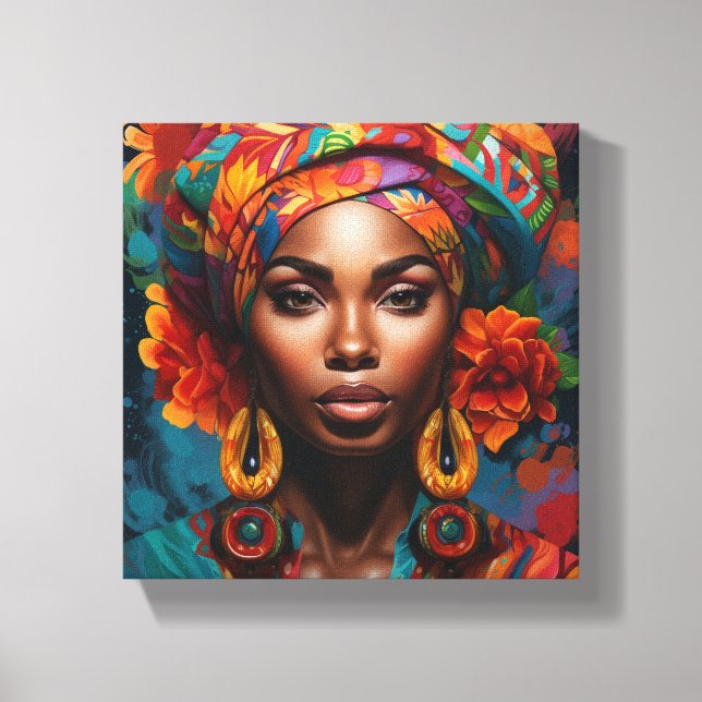 SCHÖNE SCHWARZE WALL ART LEINWANDDRUCK (Vorderseite)