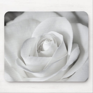 Schöne Schwarzweiss-Rose Mousepad