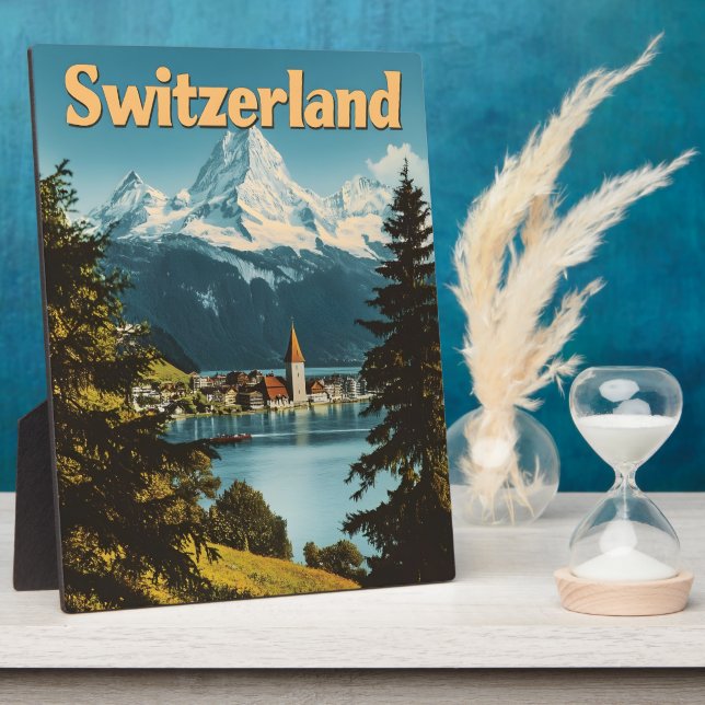 Schöne Schweiz Schweizer Alpen Landschaftliche Ber Fotoplatte (Seite)