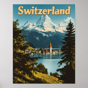 Schöne Schweiz Schweizer Alpen Landschaftliche Ber Poster