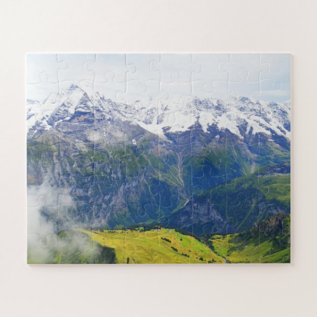 Schöne Schweizer Alpen Puzzle (Horizontal)