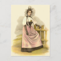 Schöne Schweizer Frau in Tracht, Bern