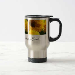 Schöne Schwiegertochter-Kaffee-Tassen-Sonnenblumen Reisebecher