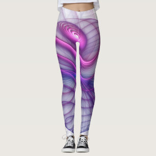 Schöne Schwung Modernes Abstraktes Fraktal Art Pin Leggings