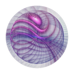 Schöne Schwung Modernes Abstraktes Fraktal Art Pin Schneidebrett