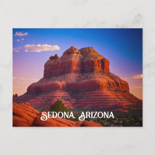 Schöne Sedona Arizona Rote Felsen Landschaft Kunst Postkarte