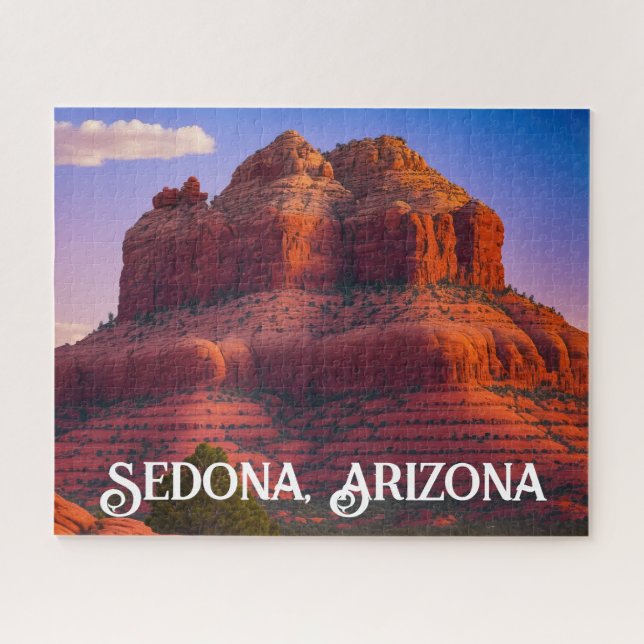 Schöne Sedona Arizona Rote Felsen Landschaft Kunst Puzzle (Horizontal)