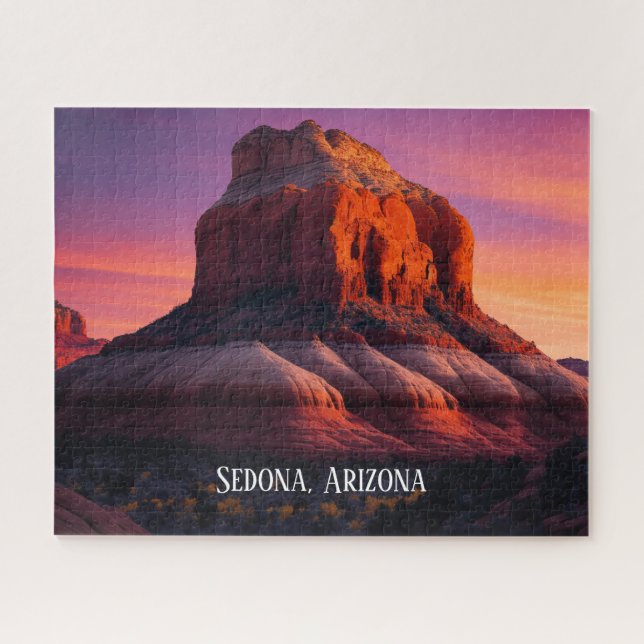 Schöne Sedona Arizona Rote Felsen Landschaft Kunst Puzzle (Horizontal)