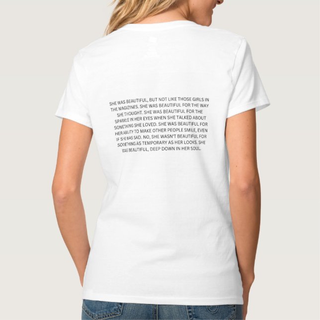 Schöne Seele T-Shirt (Rückseite)