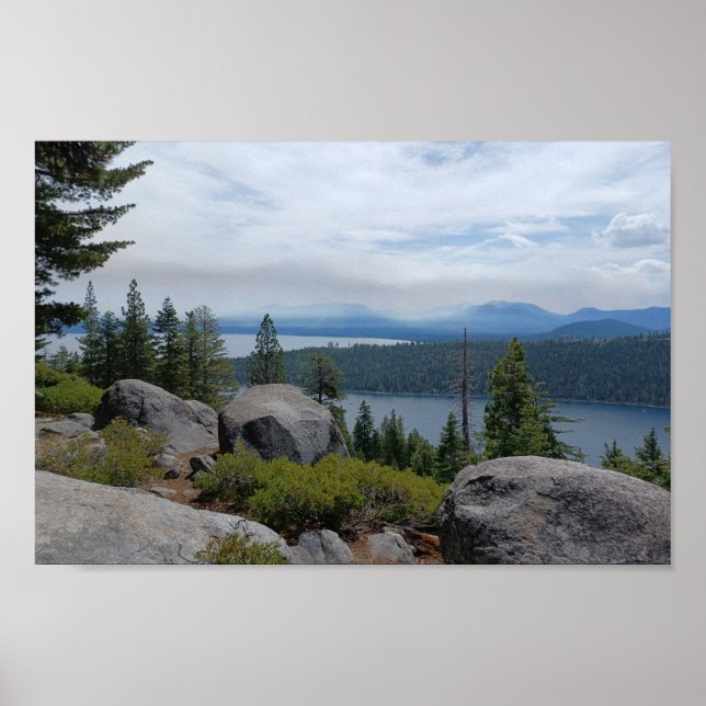Schöne Seenlandschaft Tahoe Poster (Vorne)