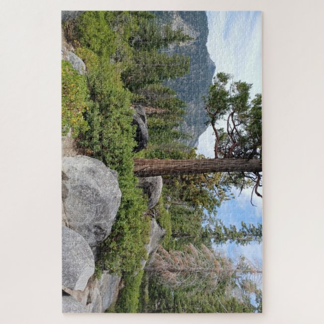 Schöne Seenlandschaft Tahoe Puzzle (Vertikal)