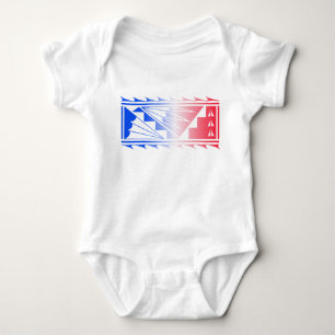 Schöne Segnungen - Rot/Blau - Baby Strampler