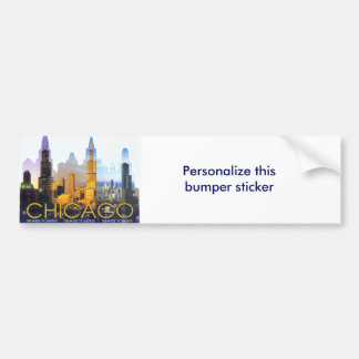 SCHÖNE SEHENSWÜRDIGKEITEN CHICAGOS AUTOAUFKLEBER