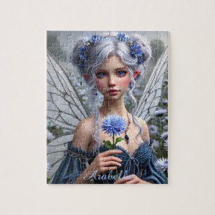 Schöne September Fairy in Asters Puzzle