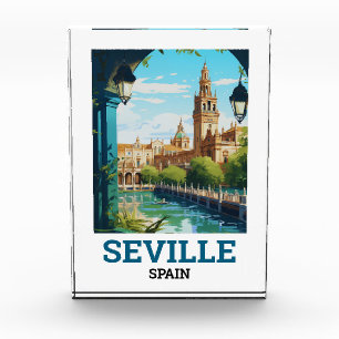 Schöne Sevilla Schönheit Andalusien Spanien Reisen Fotoblock