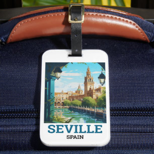 Schöne Sevilla Schönheit Andalusien Spanien Reisen Gepäckanhänger